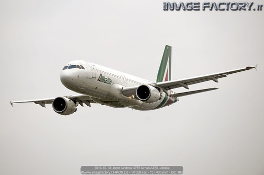 2019-10-13 Linate Airshow 4765 Airbus A320 - Alitalia